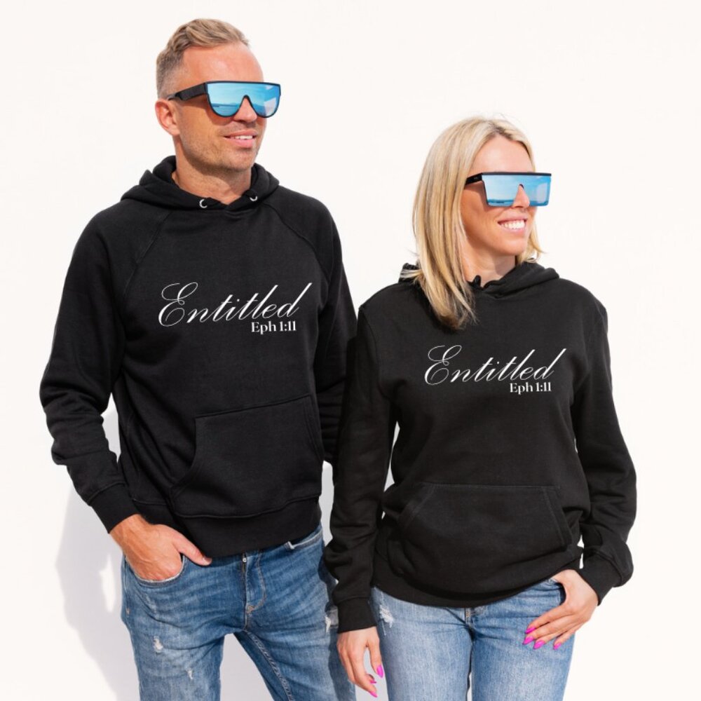 Men's "Entitled" Black Hoodies